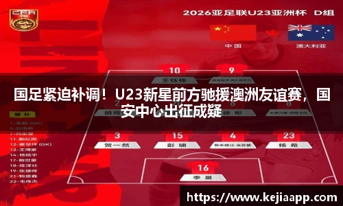 国足紧迫补调！U23新星前方驰援澳洲友谊赛，国安中心出征成疑